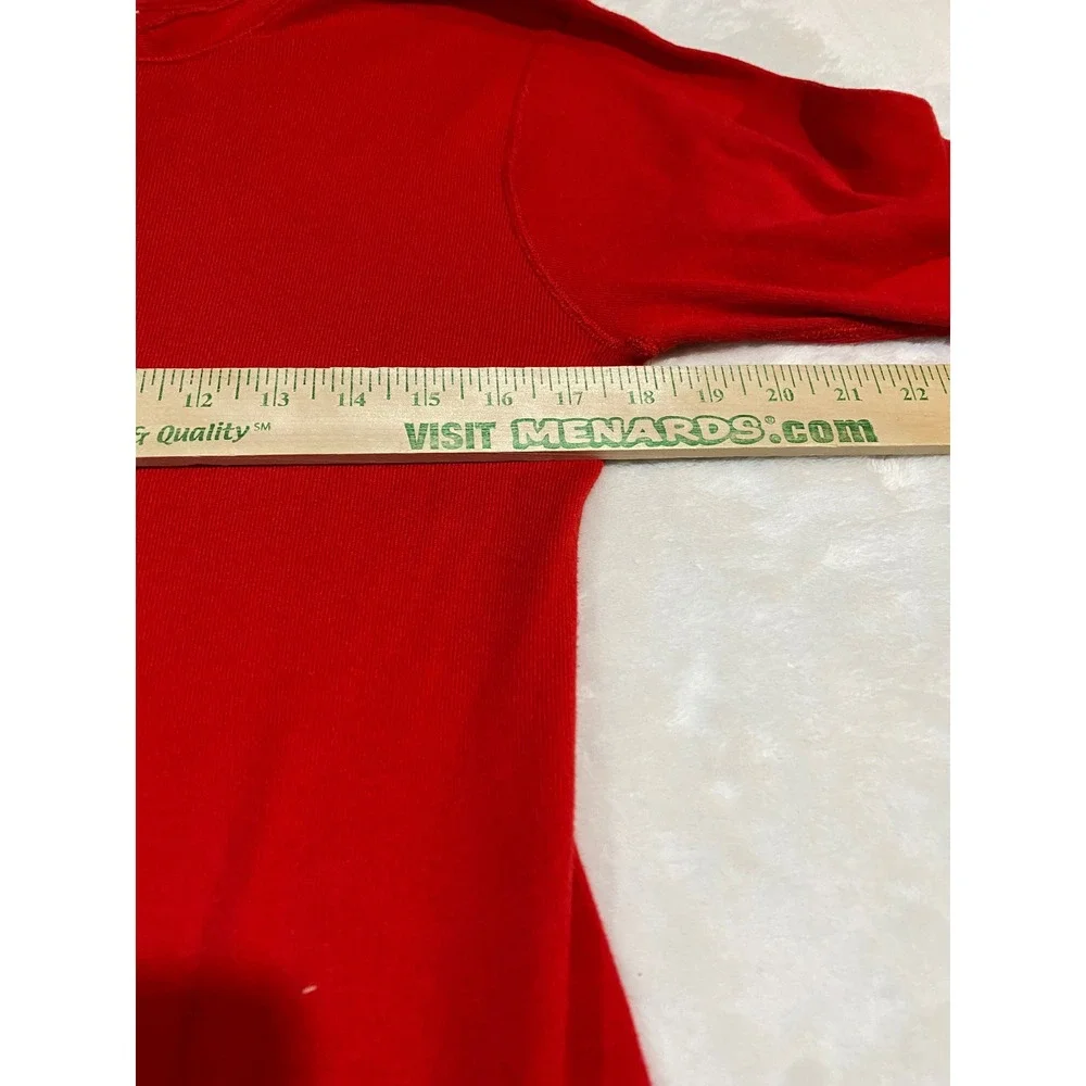 Vintage Mens Red Union Suit Long John One Piece Thermal Pajamas Ribbed Knit